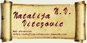 Natalija Vitezović vizit kartica